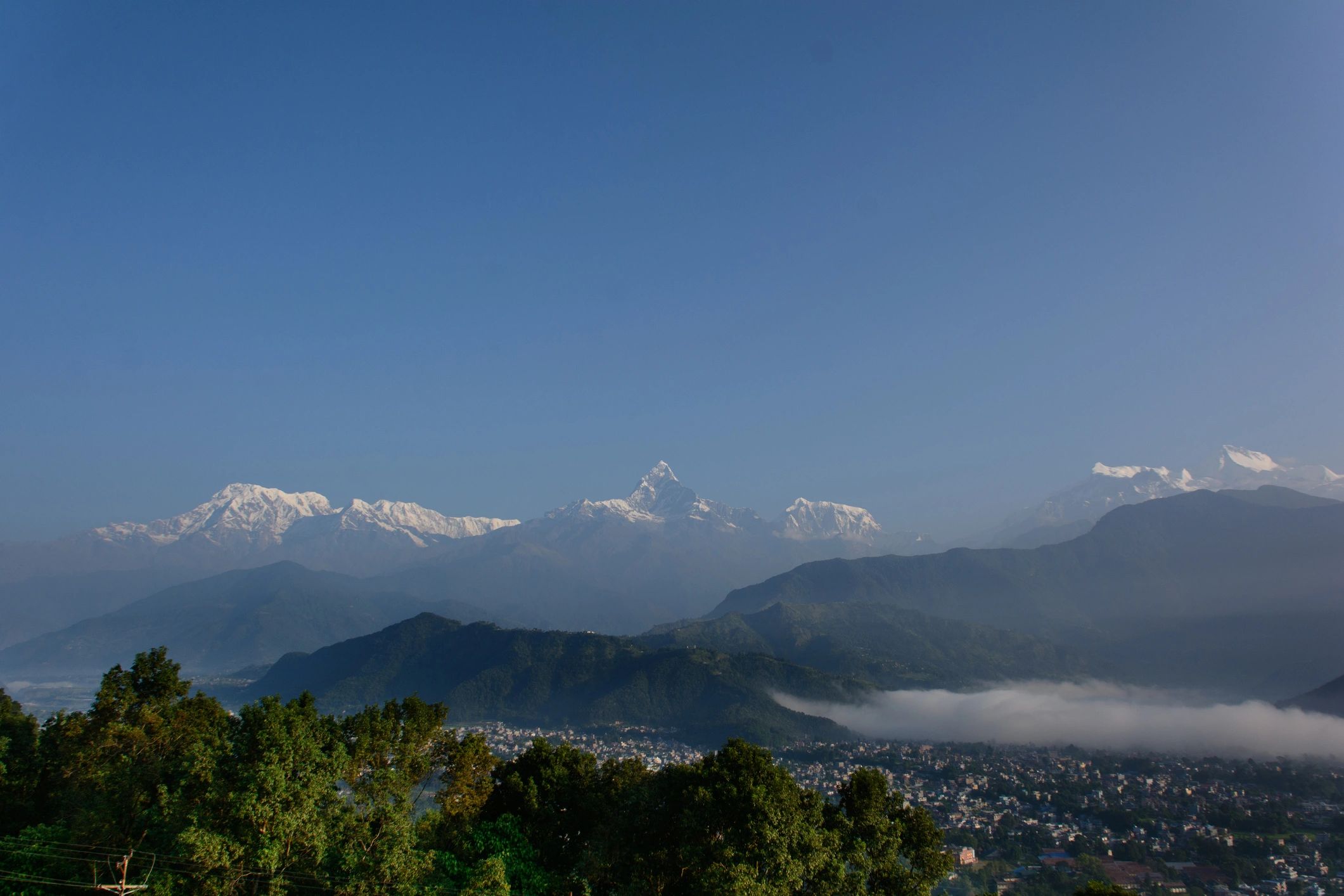 Wide Himalayan mountain view