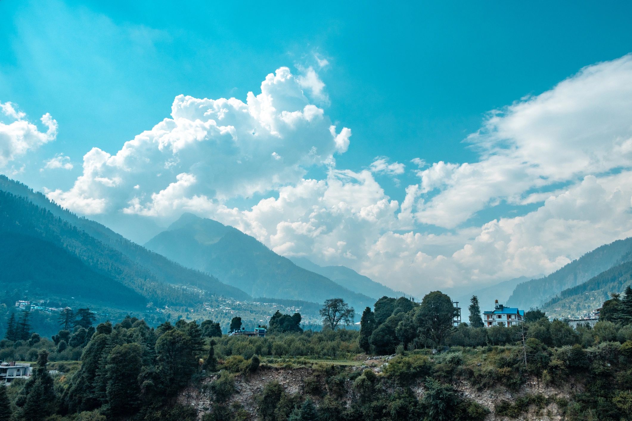 Himalayan mountain landscape near Manali